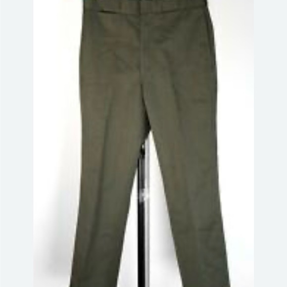Banana Republic men’s size 38 long stretch twill pants, olive color - Picture 3 of 11